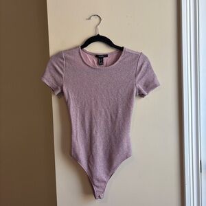 Glitter Bodysuit with Back Cutout